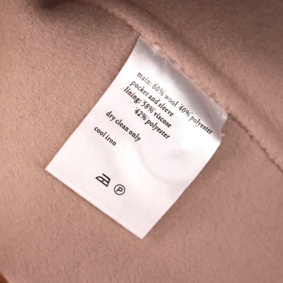 Ksubi Mogul Stone Coat Felted Wool Blend Unlined Collared Tan Long XXL 2XL NEW - Picture 8 of 9